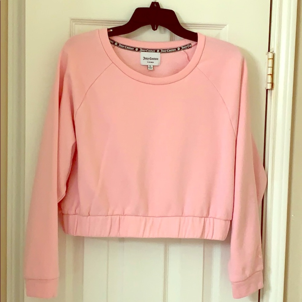 Pink Juicy Couture Cropped Pullover